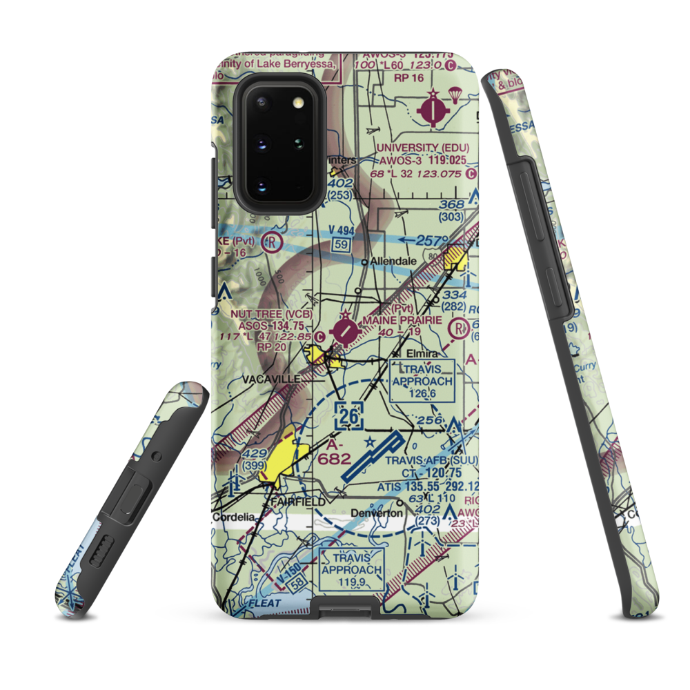 Nut Tree Airport (VCB) VFR Sectional Samsung Phone Case Samsung Galaxy S20 Plus model shown
