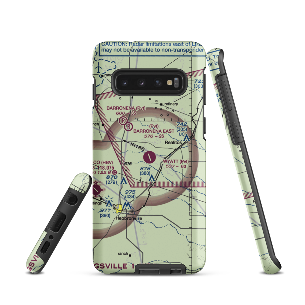 O S Wyatt Airport (14TS) VFR Sectional Samsung Phone Case Samsung Galaxy S10 model shown