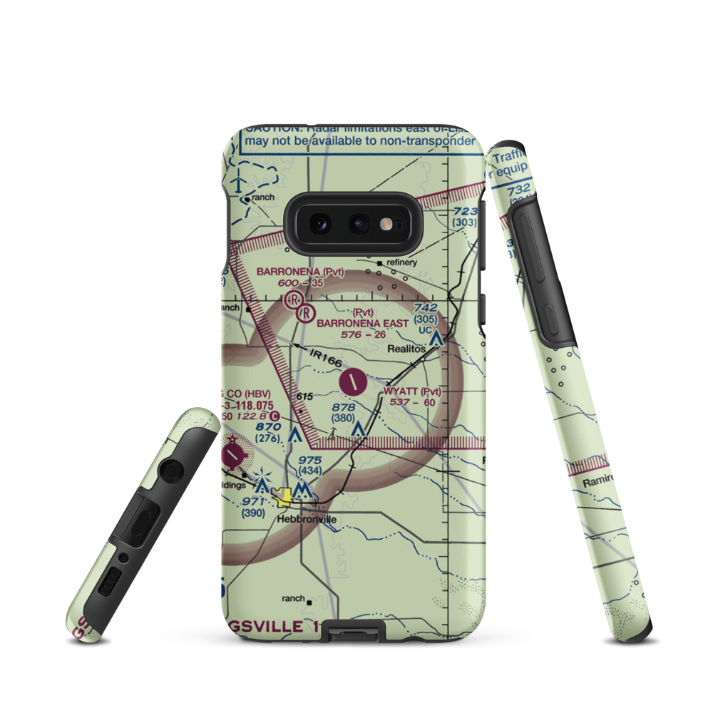 O S Wyatt Airport (14TS) VFR Sectional Samsung Phone Case Samsung Galaxy S10e model shown