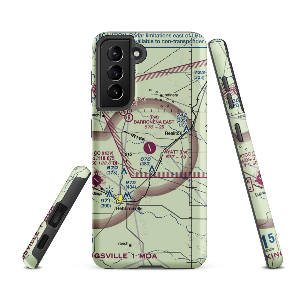 O S Wyatt Airport (14TS) VFR Sectional Samsung Phone Case Samsung Galaxy S21 Ultra model shown