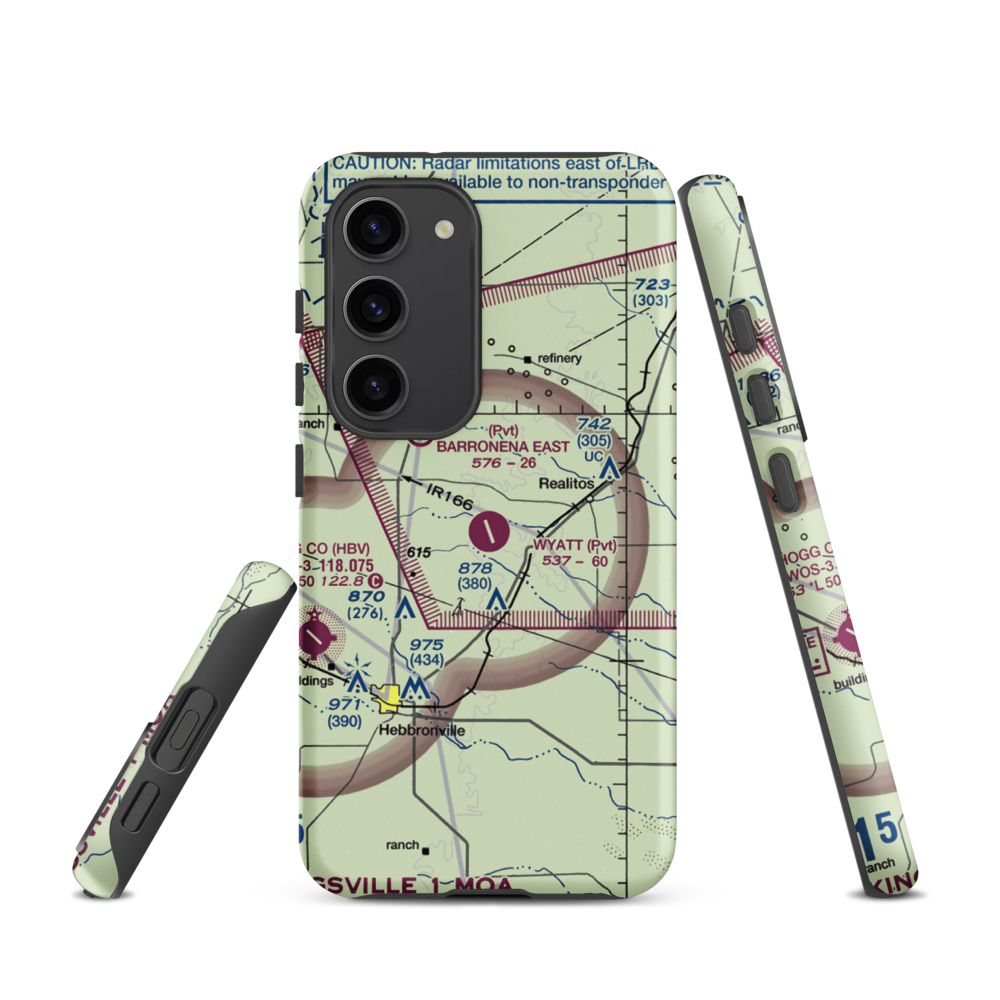 O S Wyatt Airport (14TS) VFR Sectional Samsung Phone Case Samsung Galaxy S23 model shown