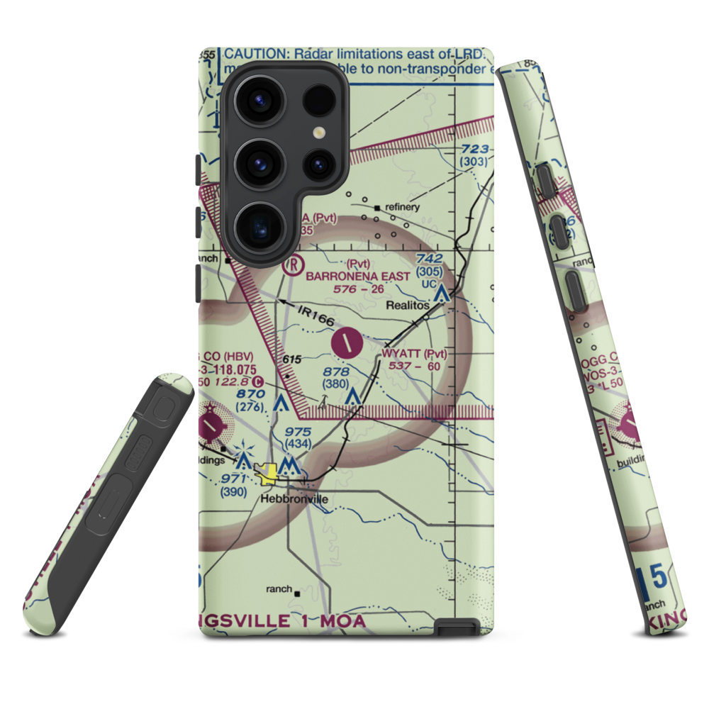 O S Wyatt Airport (14TS) VFR Sectional Samsung Phone Case Samsung Galaxy S23 Ultra model shown