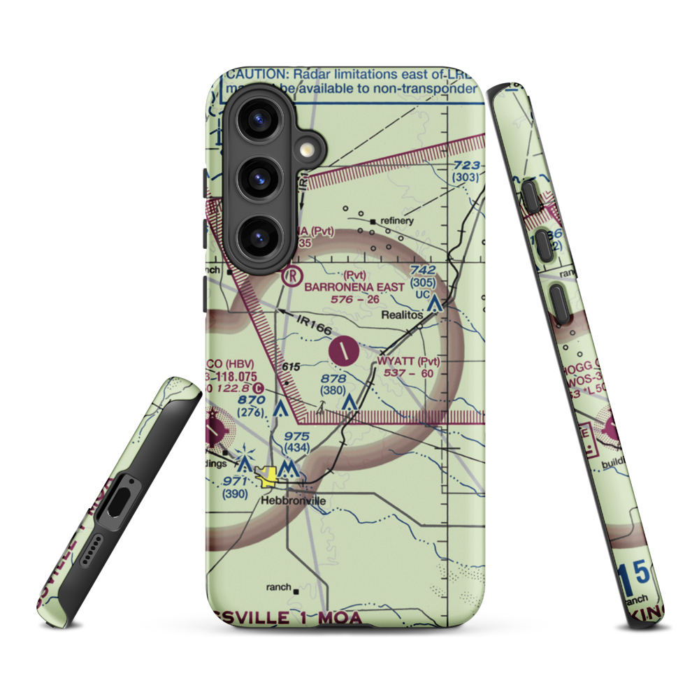O S Wyatt Airport (14TS) VFR Sectional Samsung Phone Case Samsung Galaxy S24 Plus model shown