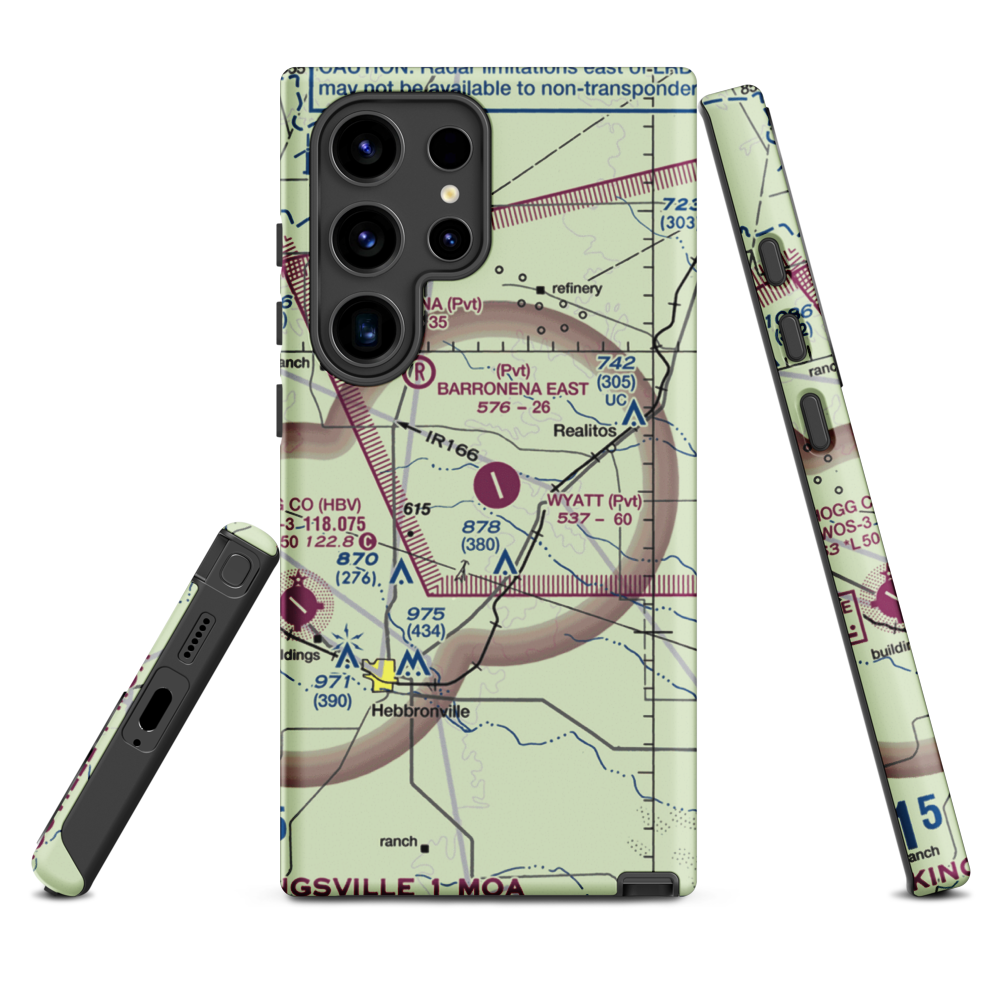 O S Wyatt Airport (14TS) VFR Sectional Samsung Phone Case Samsung Galaxy S24 Ultra model shown