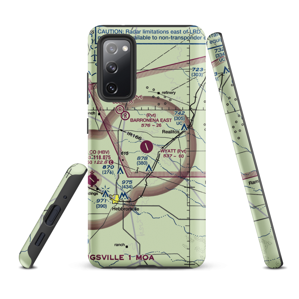 O S Wyatt Airport (14TS) VFR Sectional Samsung Phone Case Samsung Galaxy S20 FE model shown