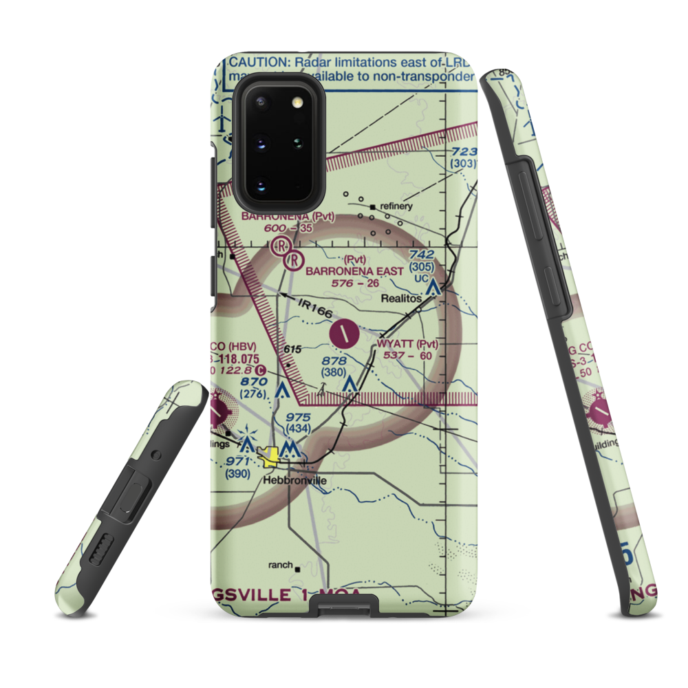 O S Wyatt Airport (14TS) VFR Sectional Samsung Phone Case Samsung Galaxy S20 Plus model shown