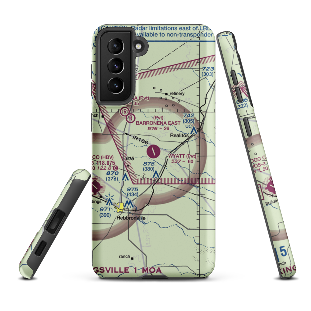 O S Wyatt Airport (14TS) VFR Sectional Samsung Phone Case Samsung Galaxy S21 FE model shown