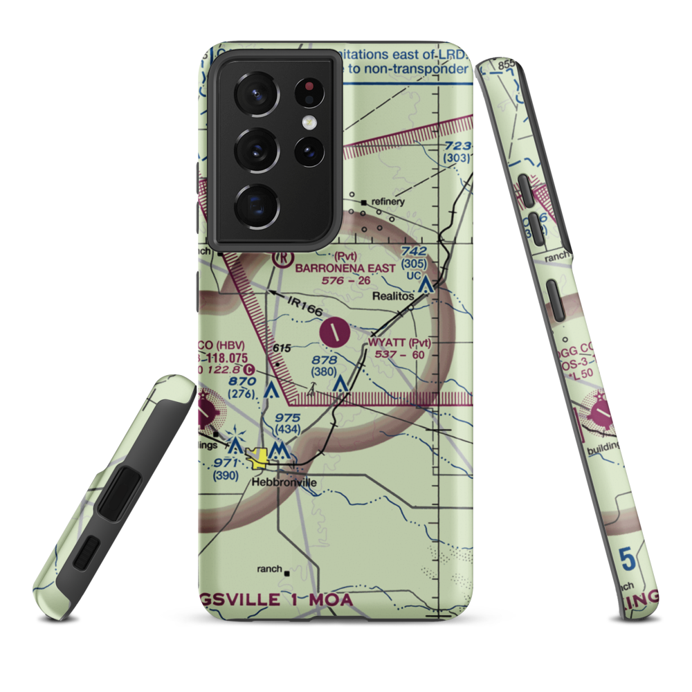 O S Wyatt Airport (14TS) VFR Sectional Samsung Phone Case Samsung Galaxy S21 Plus model shown