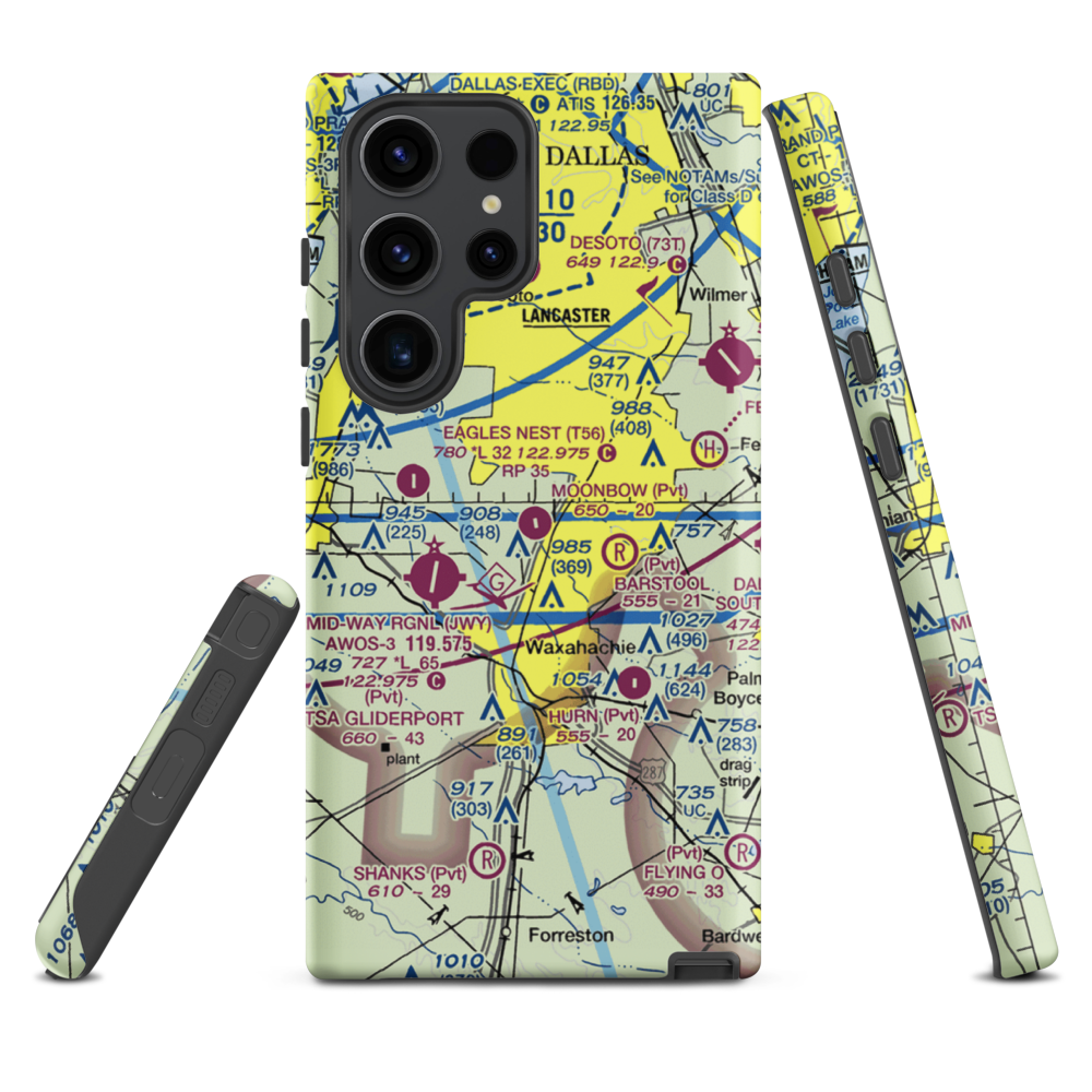 O'Brien Airpark (25XS) VFR Sectional Samsung Phone Case Samsung Galaxy S23 Ultra model shown
