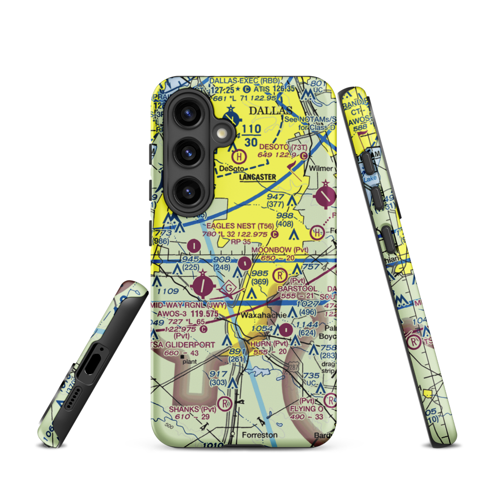 O'Brien Airpark (25XS) VFR Sectional Samsung Phone Case Samsung Galaxy S24 model shown
