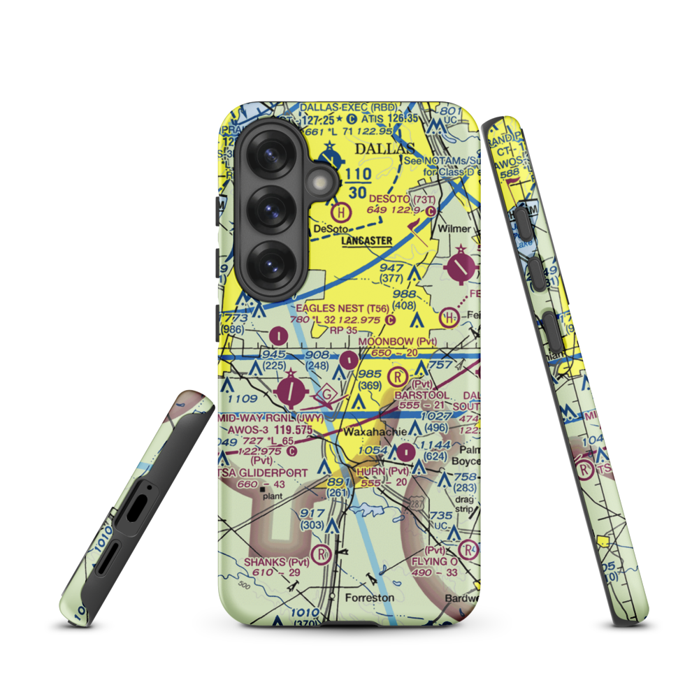 O'Brien Airpark (25XS) VFR Sectional Samsung Phone Case Samsung Galaxy S25 model shown