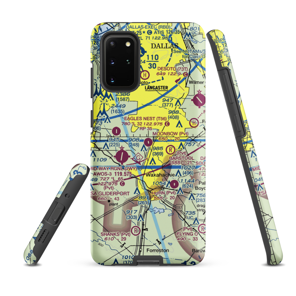 O'Brien Airpark (25XS) VFR Sectional Samsung Phone Case Samsung Galaxy S20 Plus model shown