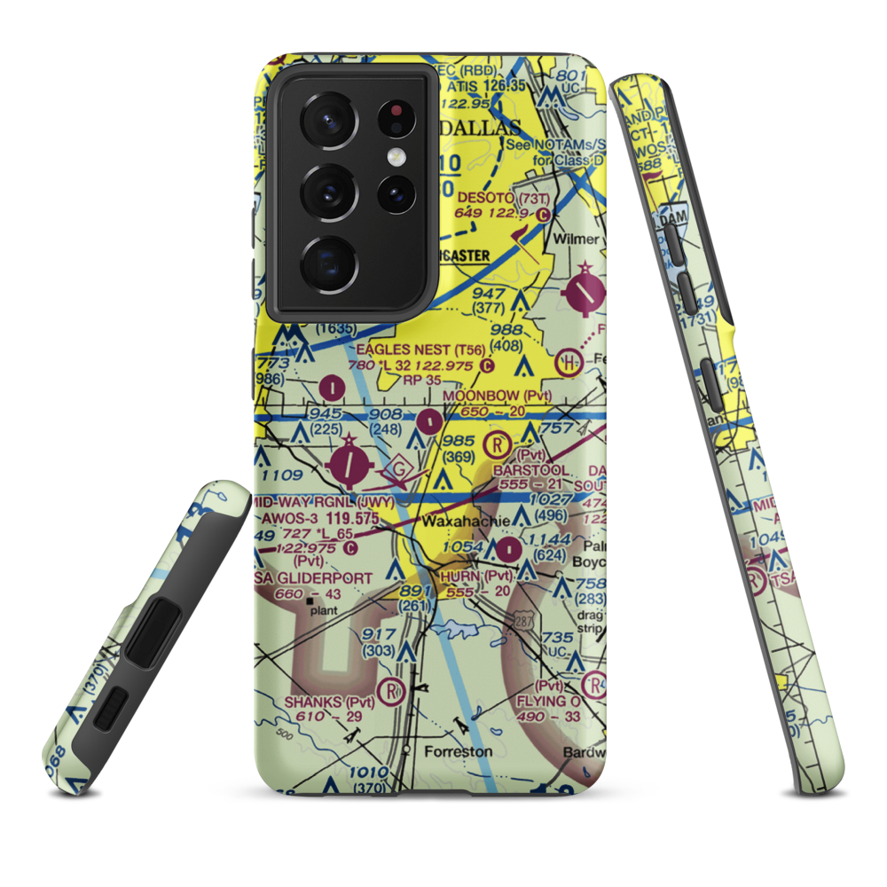 O'Brien Airpark (25XS) VFR Sectional Samsung Phone Case Samsung Galaxy S21 Ultra model shown