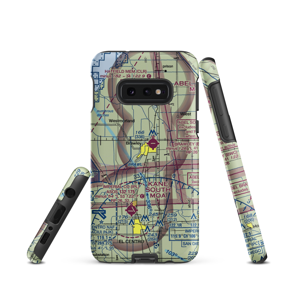 O'Connell Brothers Airport (59CL) VFR Sectional Samsung Phone Case Samsung Galaxy S10e model shown