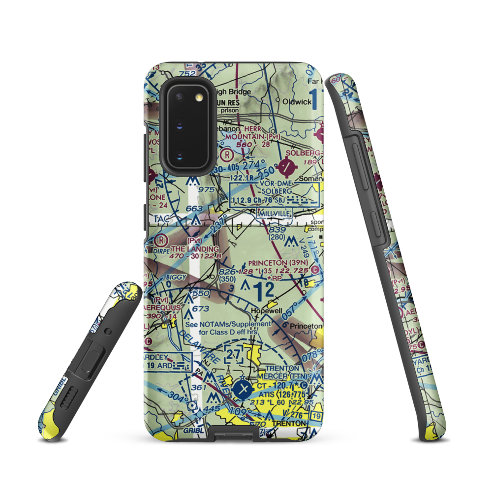 O'Dwyer Airport (60NJ) VFR Sectional Samsung Phone Case Samsung Galaxy S20 model shown