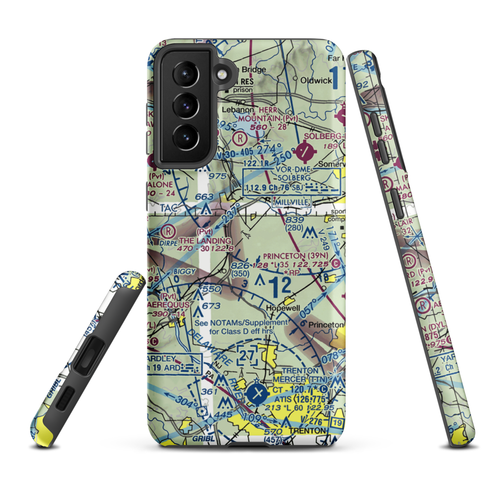 O'Dwyer Airport (60NJ) VFR Sectional Samsung Phone Case Samsung Galaxy S21 FE model shown