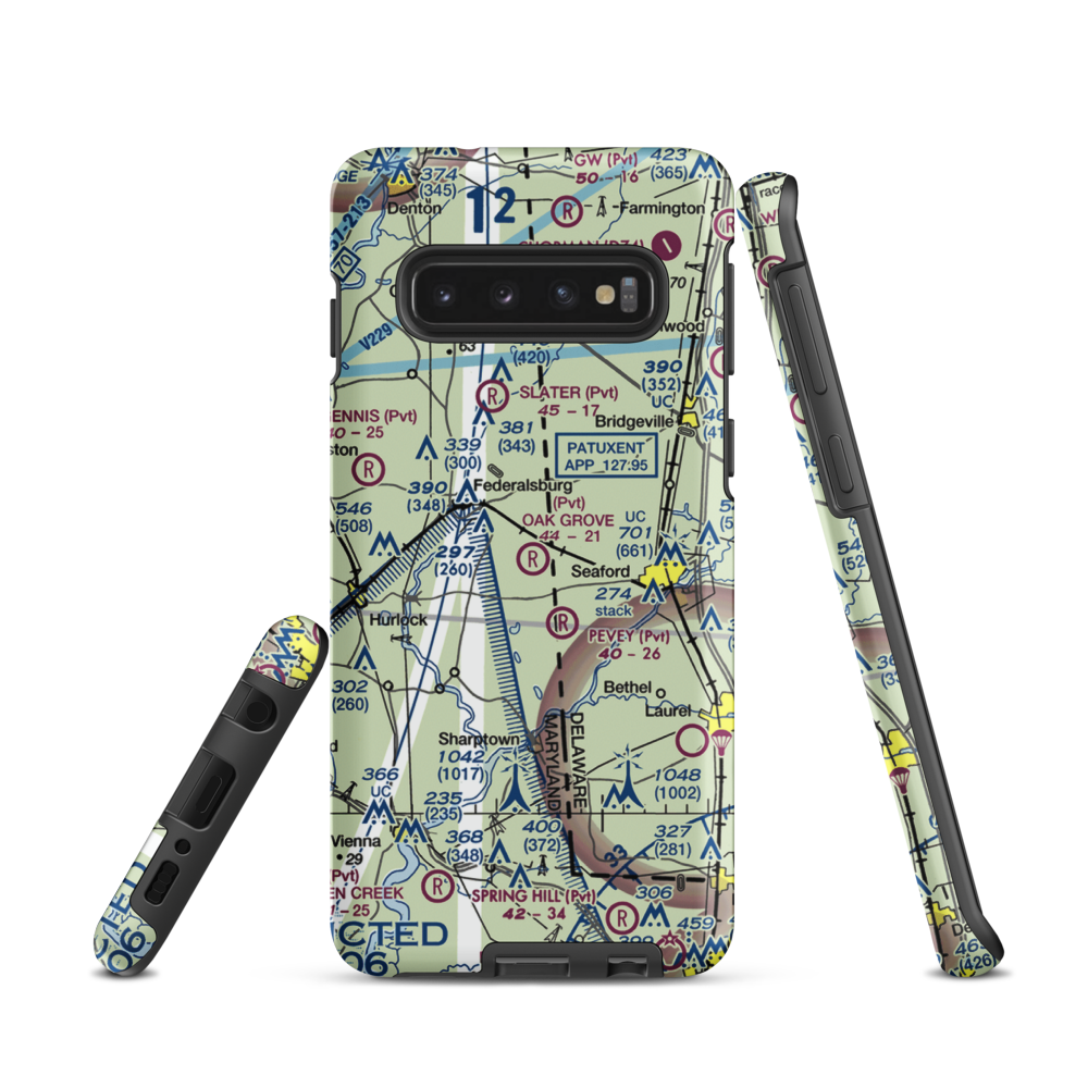 Oak Grove Farm Airport (5MD4) VFR Sectional Samsung Phone Case Samsung Galaxy S10 model shown