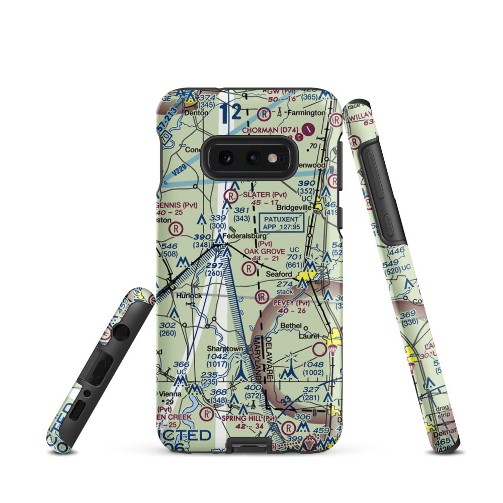 Oak Grove Farm Airport (5MD4) VFR Sectional Samsung Phone Case Samsung Galaxy S10 Plus model shown