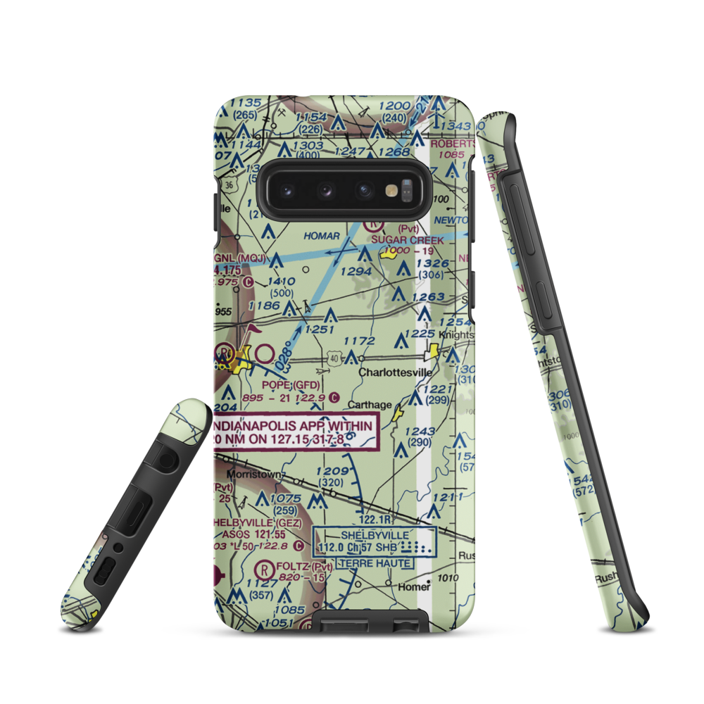 Oakes Field (66IN) VFR Sectional Samsung Phone Case Samsung Galaxy S10 model shown