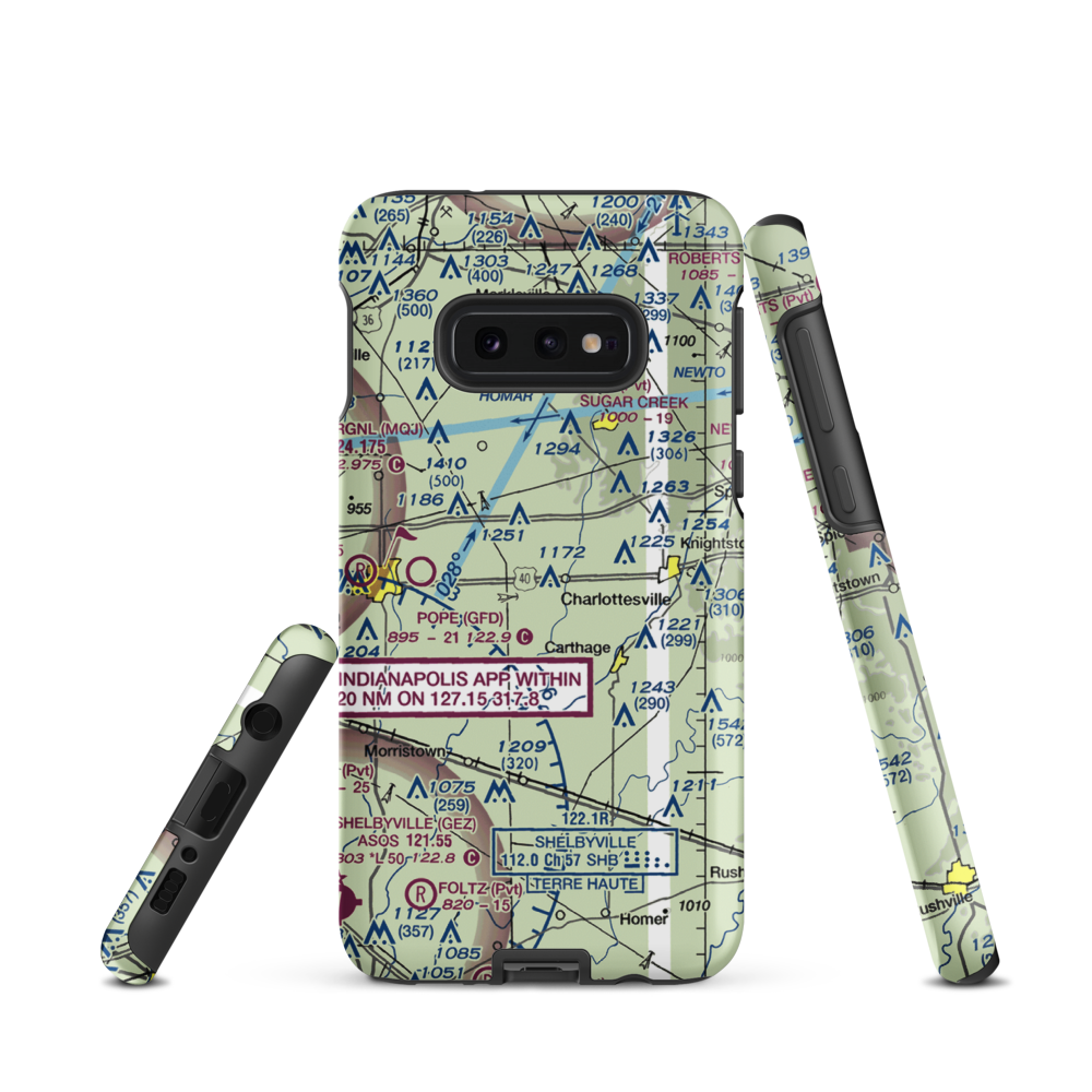 Oakes Field (66IN) VFR Sectional Samsung Phone Case Samsung Galaxy S10 Plus model shown