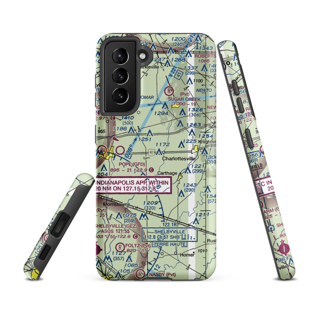 Oakes Field (66IN) VFR Sectional Samsung Phone Case Samsung Galaxy S21 FE model shown