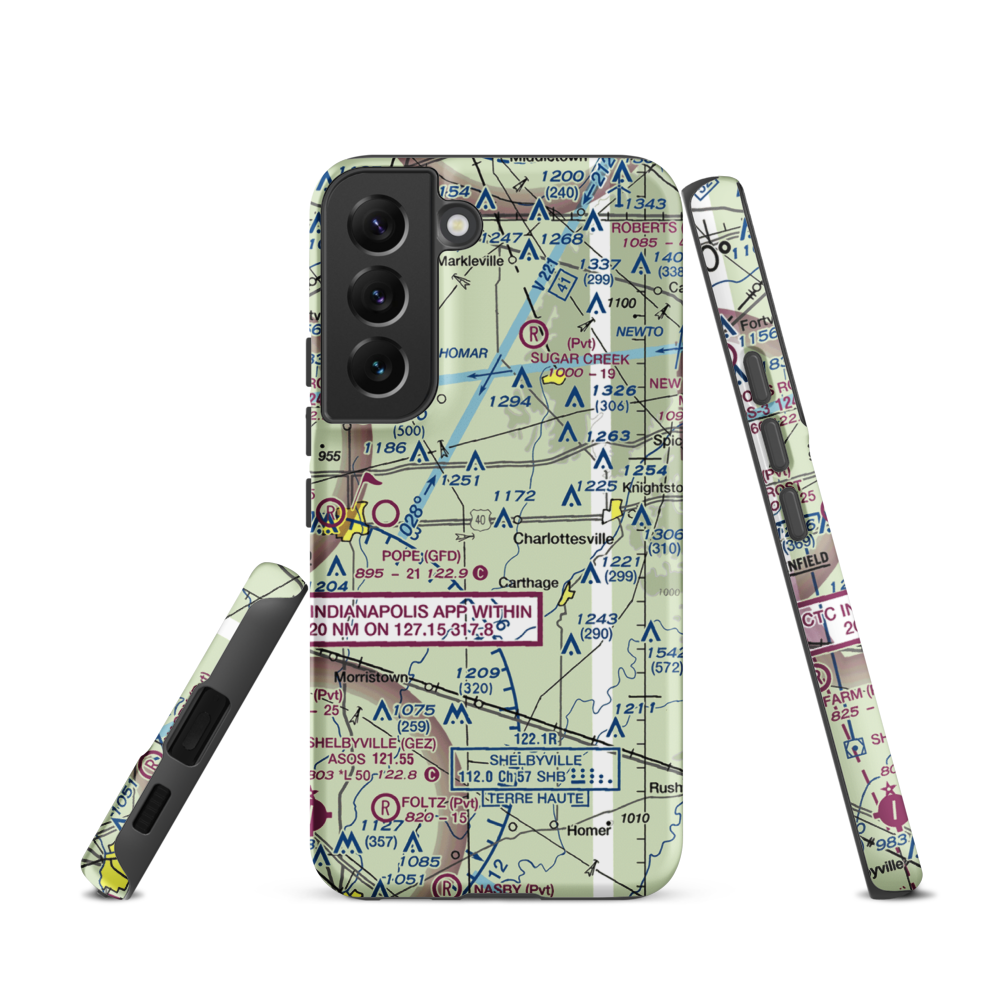 Oakes Field (66IN) VFR Sectional Samsung Phone Case Samsung Galaxy S22 model shown