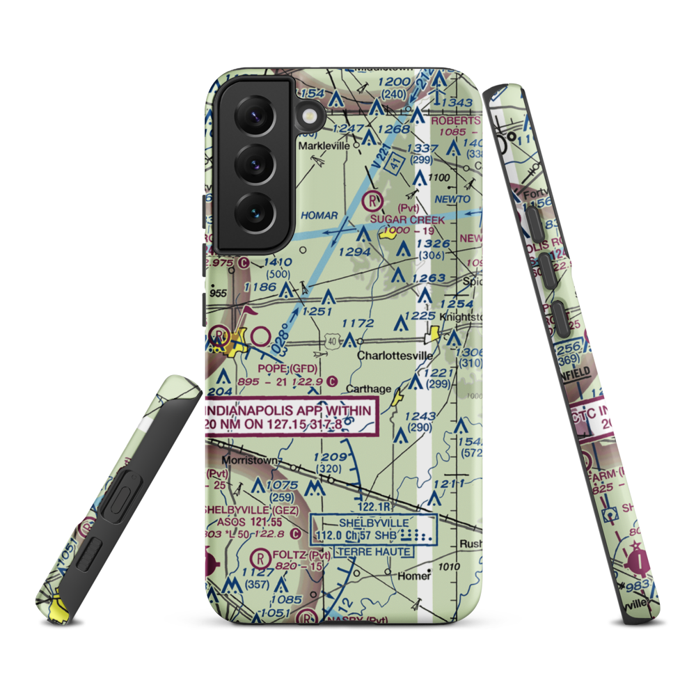 Oakes Field (66IN) VFR Sectional Samsung Phone Case Samsung Galaxy S22 Plus model shown