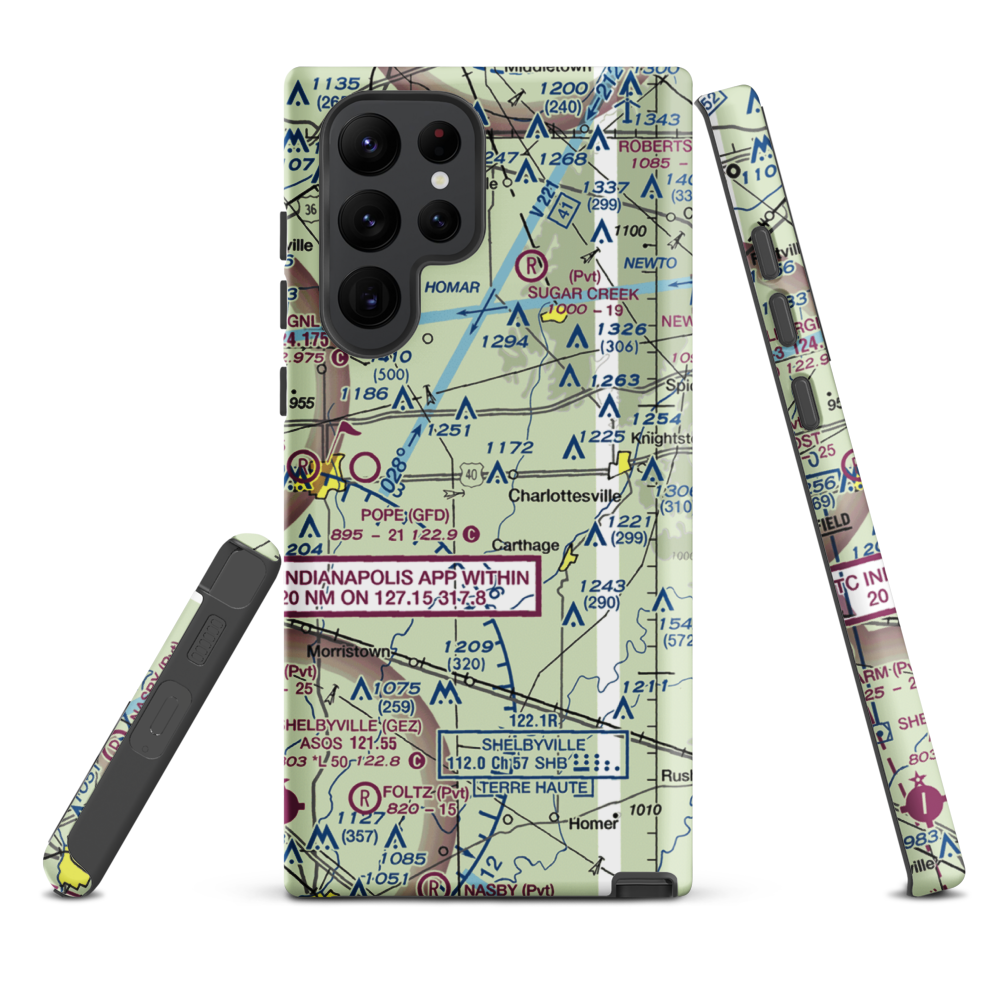 Oakes Field (66IN) VFR Sectional Samsung Phone Case Samsung Galaxy S22 Ultra model shown