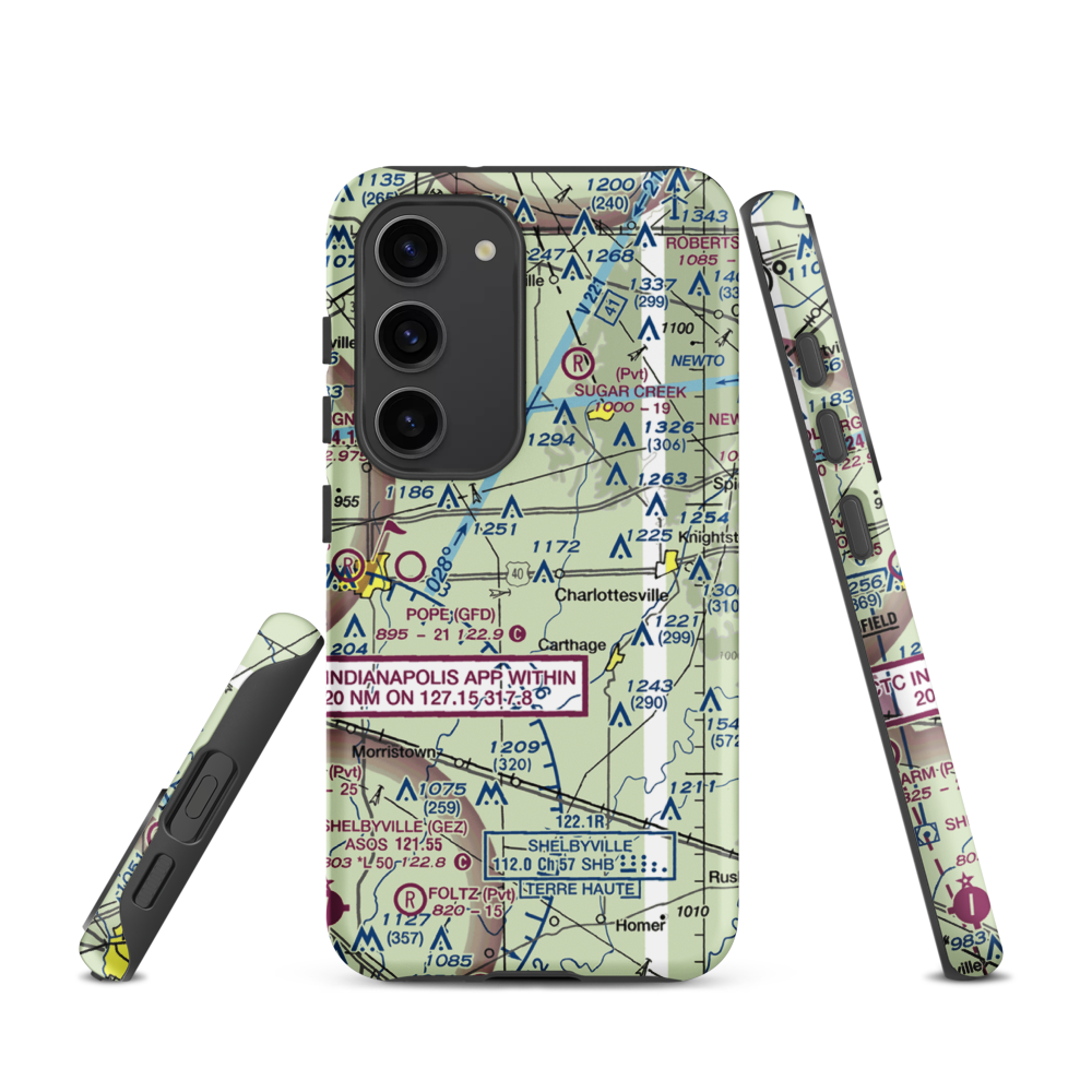 Oakes Field (66IN) VFR Sectional Samsung Phone Case Samsung Galaxy S23 model shown