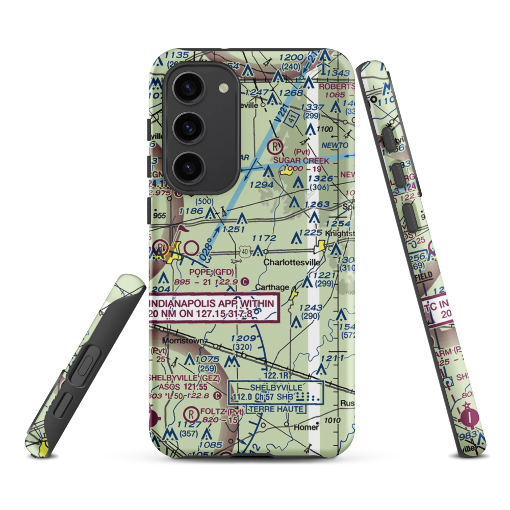Oakes Field (66IN) VFR Sectional Samsung Phone Case Samsung Galaxy S23 Plus model shown