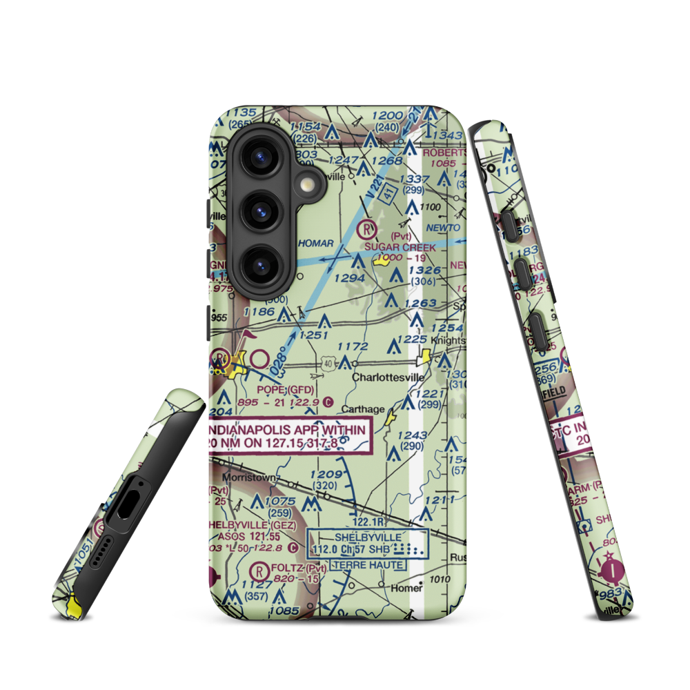 Oakes Field (66IN) VFR Sectional Samsung Phone Case Samsung Galaxy S24 model shown