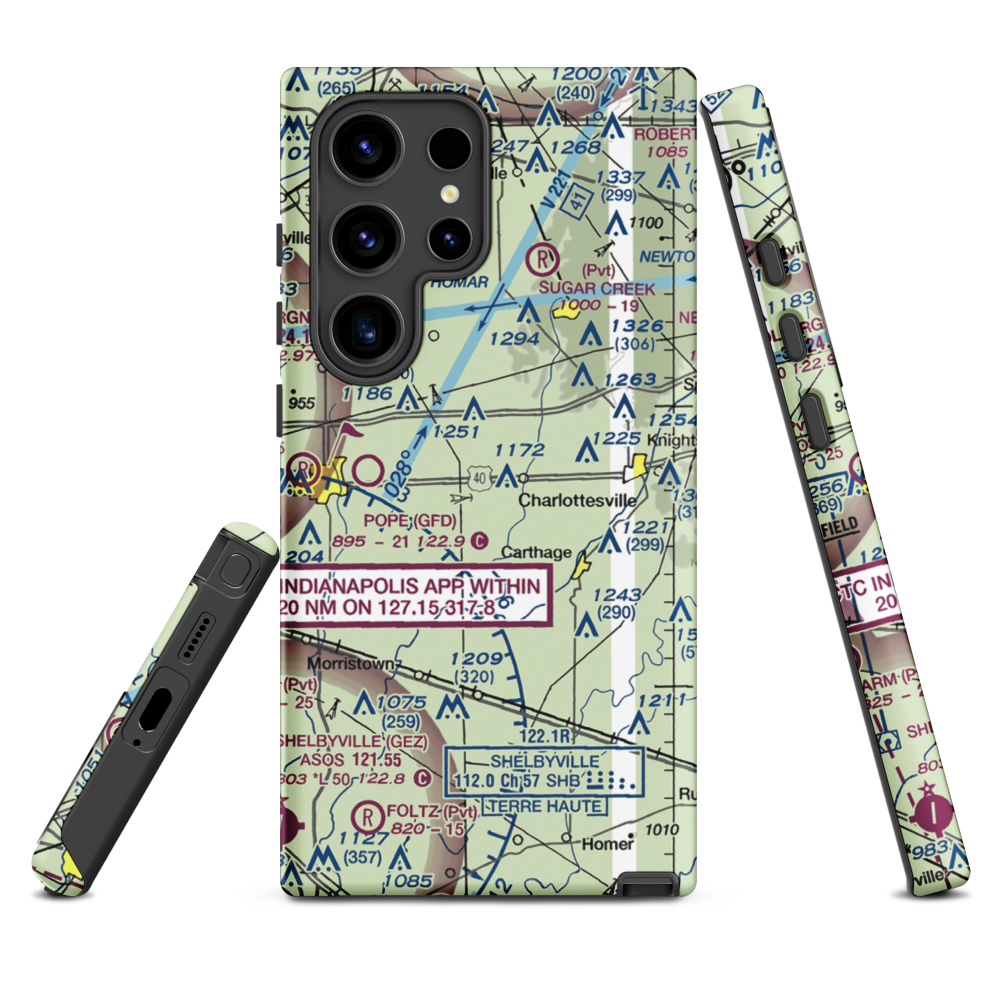 Oakes Field (66IN) VFR Sectional Samsung Phone Case Samsung Galaxy S24 Ultra model shown