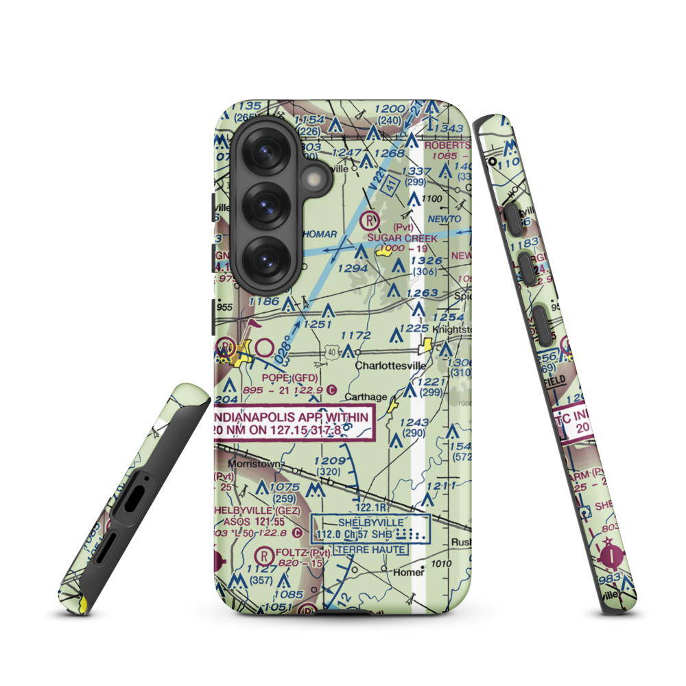 Oakes Field (66IN) VFR Sectional Samsung Phone Case Samsung Galaxy S25 model shown