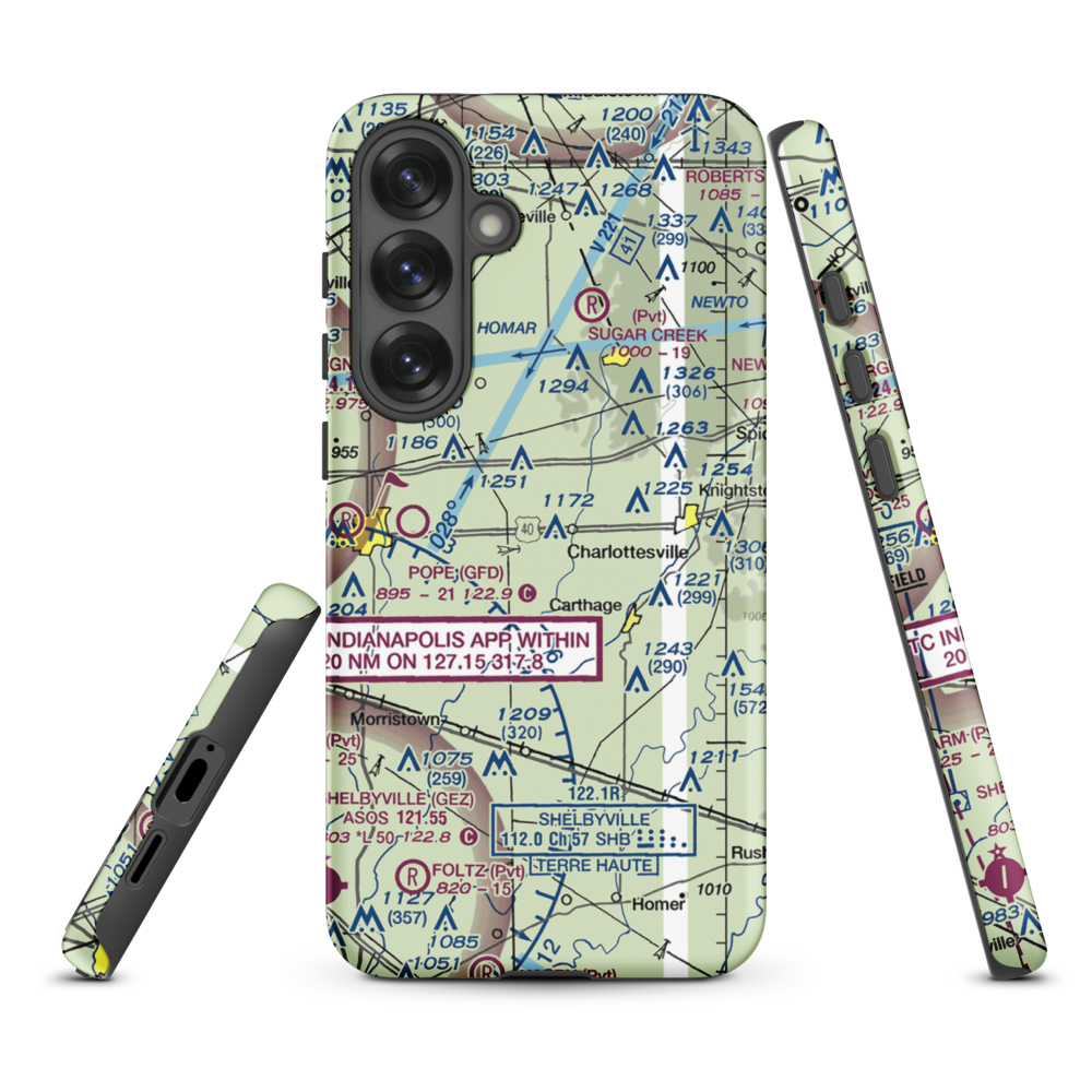 Oakes Field (66IN) VFR Sectional Samsung Phone Case Samsung Galaxy S25 Plus model shown