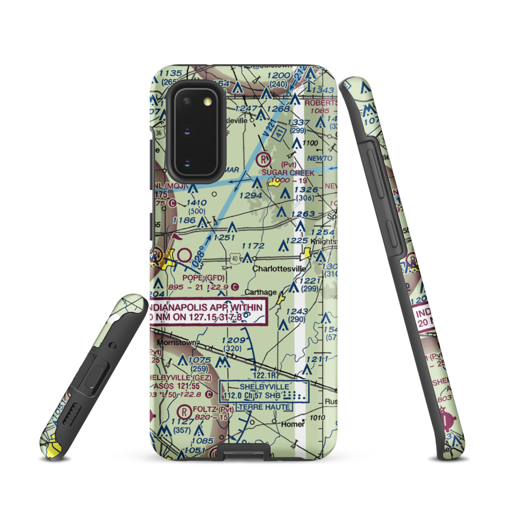 Oakes Field (66IN) VFR Sectional Samsung Phone Case Samsung Galaxy S20 model shown