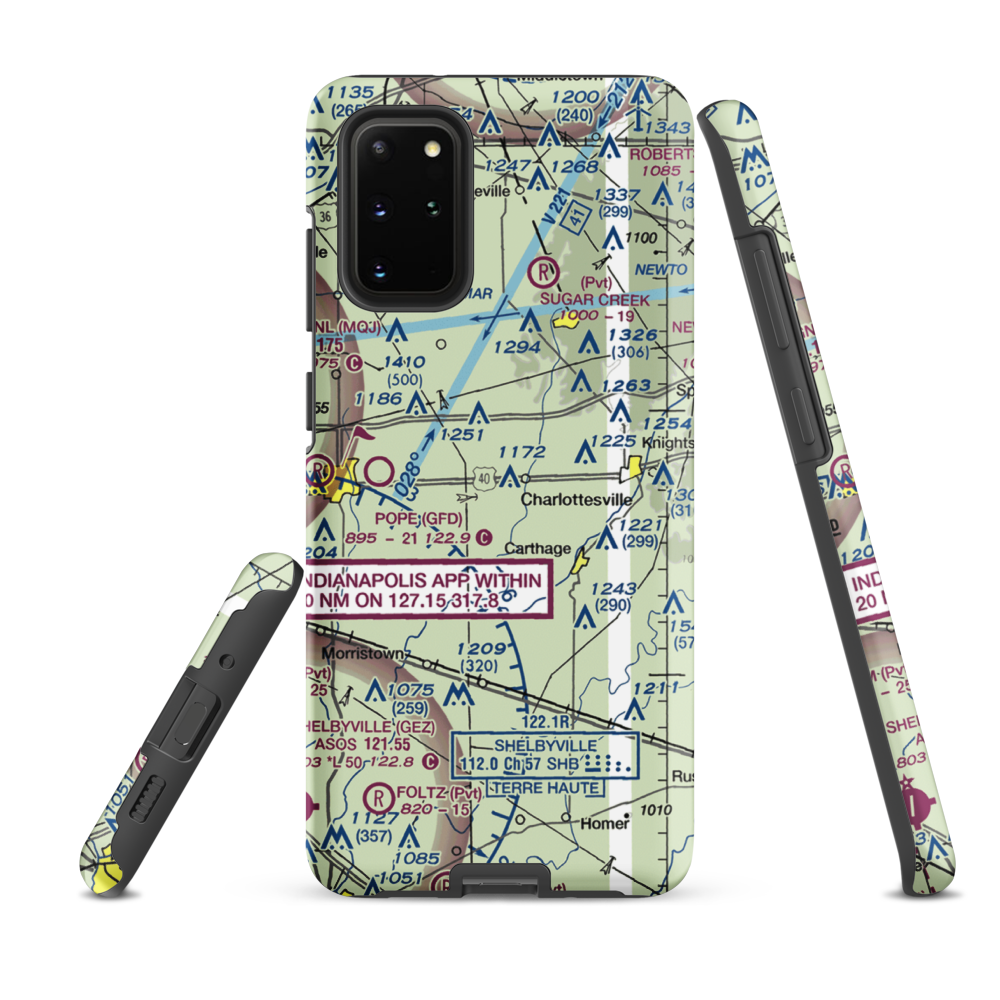 Oakes Field (66IN) VFR Sectional Samsung Phone Case Samsung Galaxy S20 Plus model shown