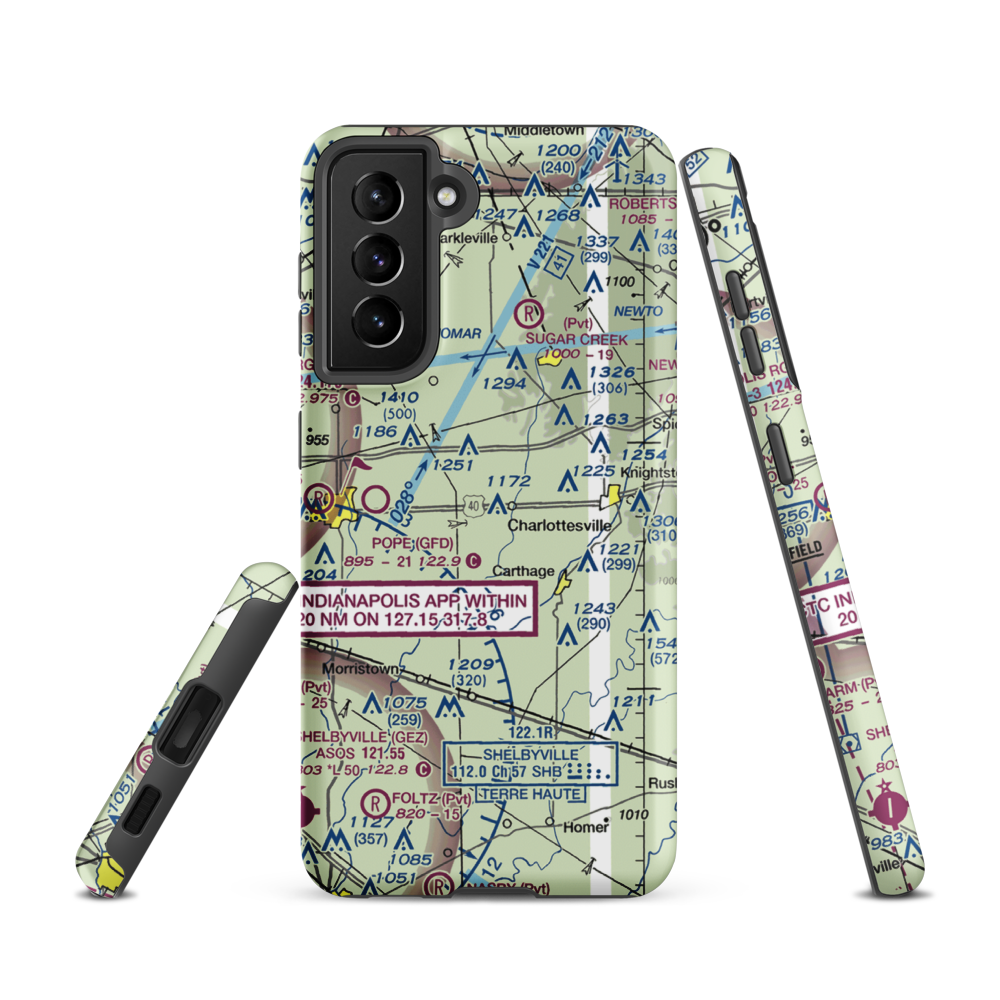 Oakes Field (66IN) VFR Sectional Samsung Phone Case Samsung Galaxy S21 model shown