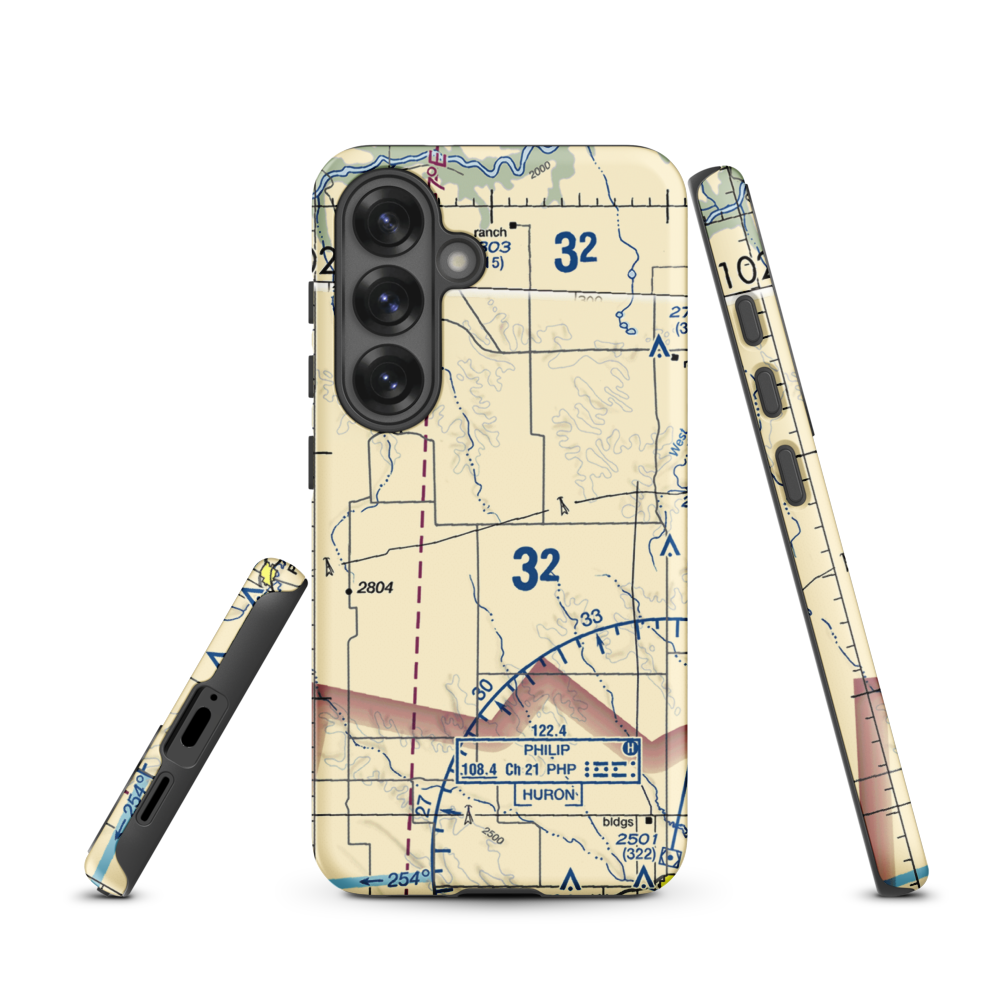 Oasis Ranch Airport (0SD6) VFR Sectional Samsung Phone Case Samsung Galaxy S25 model shown
