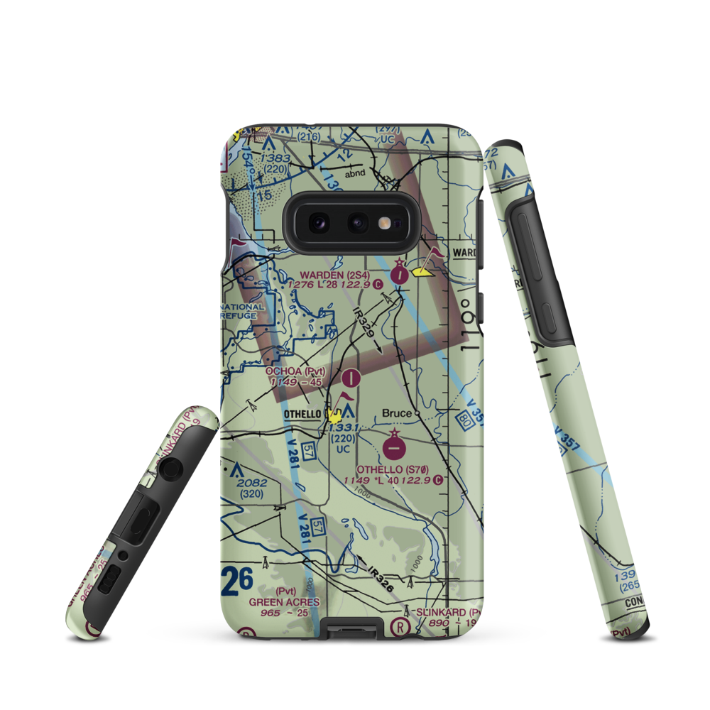 Ochoa Field (6WA4) VFR Sectional Samsung Phone Case Samsung Galaxy S10 Plus model shown
