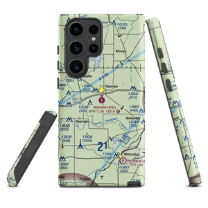 Okemah Municipal Airport (F81) VFR Sectional Samsung Phone Case