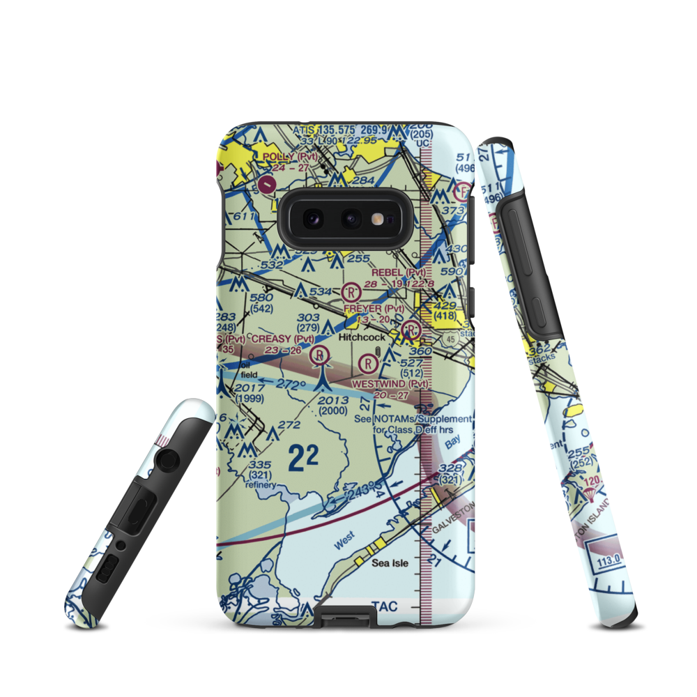 Old Forker Ultralightport (TA30) VFR Sectional Samsung Phone Case Samsung Galaxy S10 Plus model shown