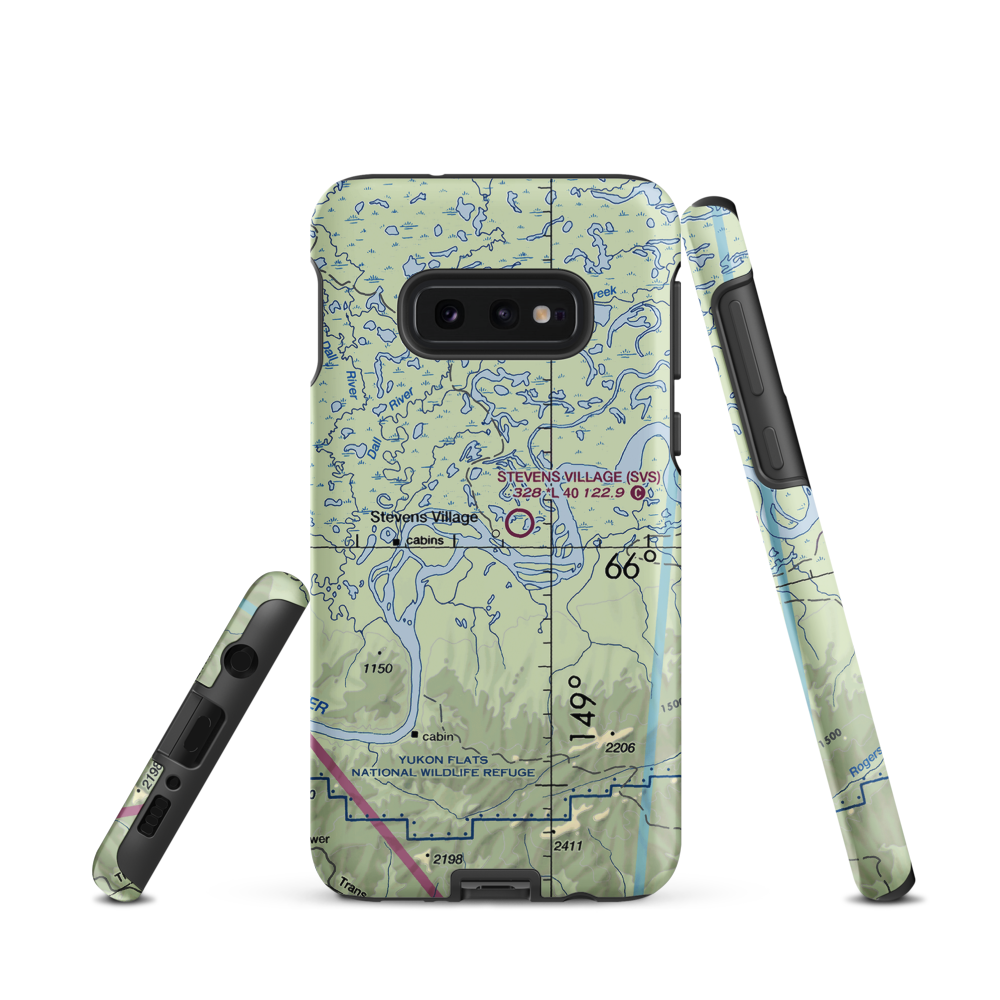 Old Stevens Village Airport (US-0272) VFR Sectional Samsung Phone Case Samsung Galaxy S10 Plus model shown