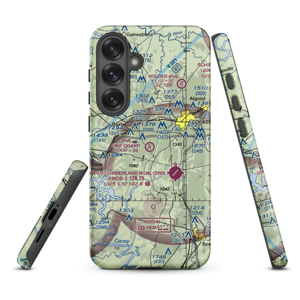 One Grand Field (5TN9) VFR Sectional Samsung Phone Case Samsung Galaxy S25 Plus model shown