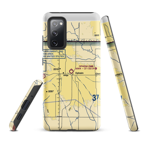 Opheim Airport (S00) VFR Sectional Samsung Phone Case