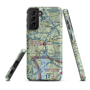 Orange Municipal Airport (ORE) VFR Sectional Samsung Phone Case