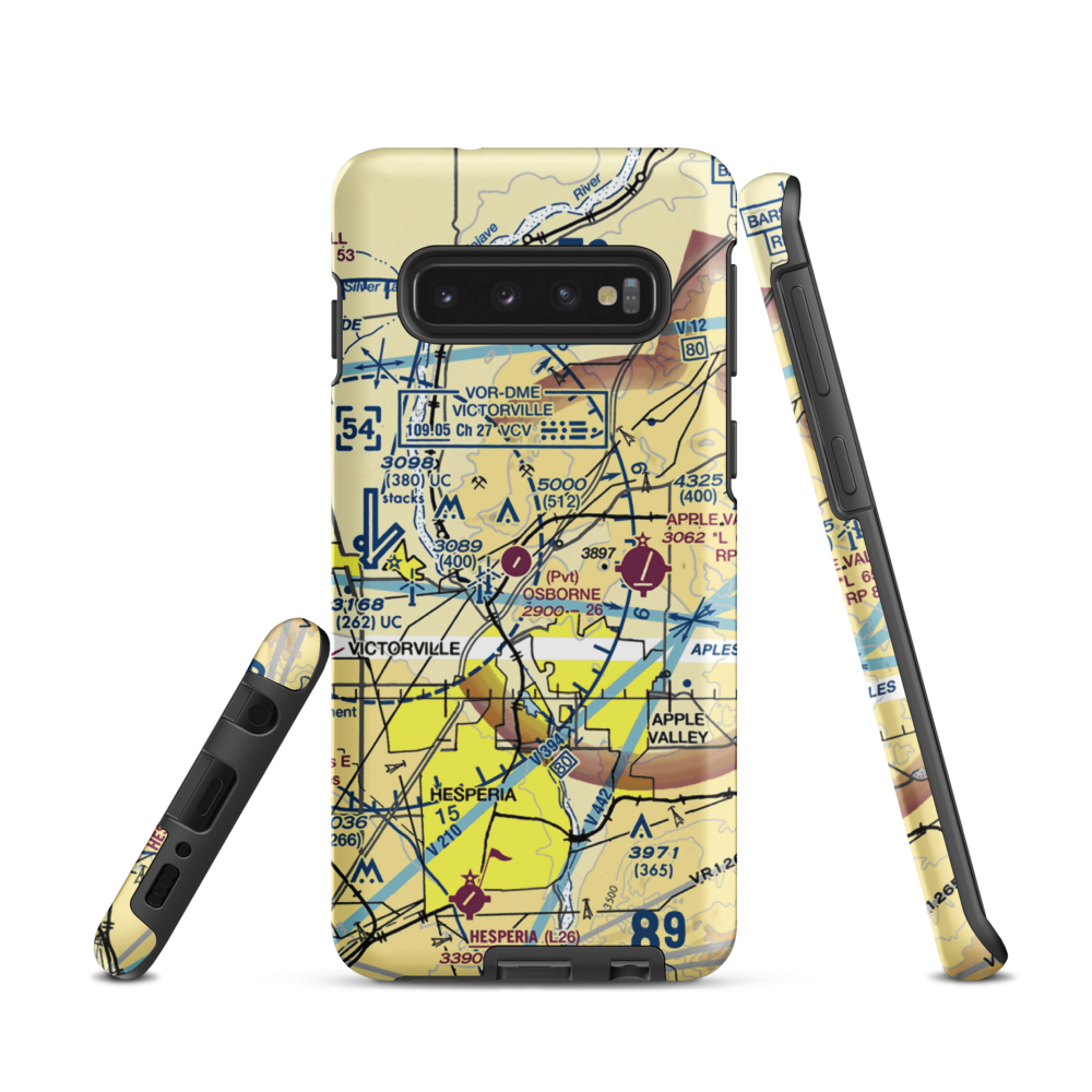 Osborne Airport (8CA0) VFR Sectional Samsung Phone Case Samsung Galaxy S10 model shown