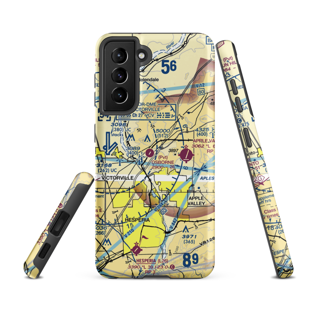 Osborne Airport (8CA0) VFR Sectional Samsung Phone Case Samsung Galaxy S21 FE model shown