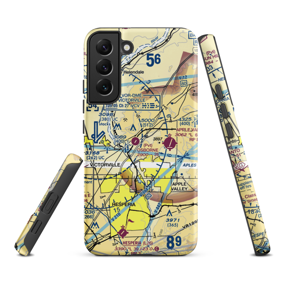 Osborne Airport (8CA0) VFR Sectional Samsung Phone Case Samsung Galaxy S22 Plus model shown