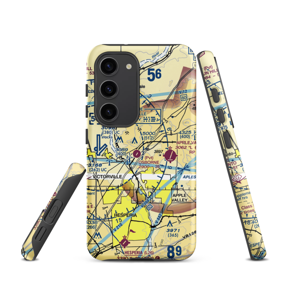 Osborne Airport (8CA0) VFR Sectional Samsung Phone Case Samsung Galaxy S23 model shown