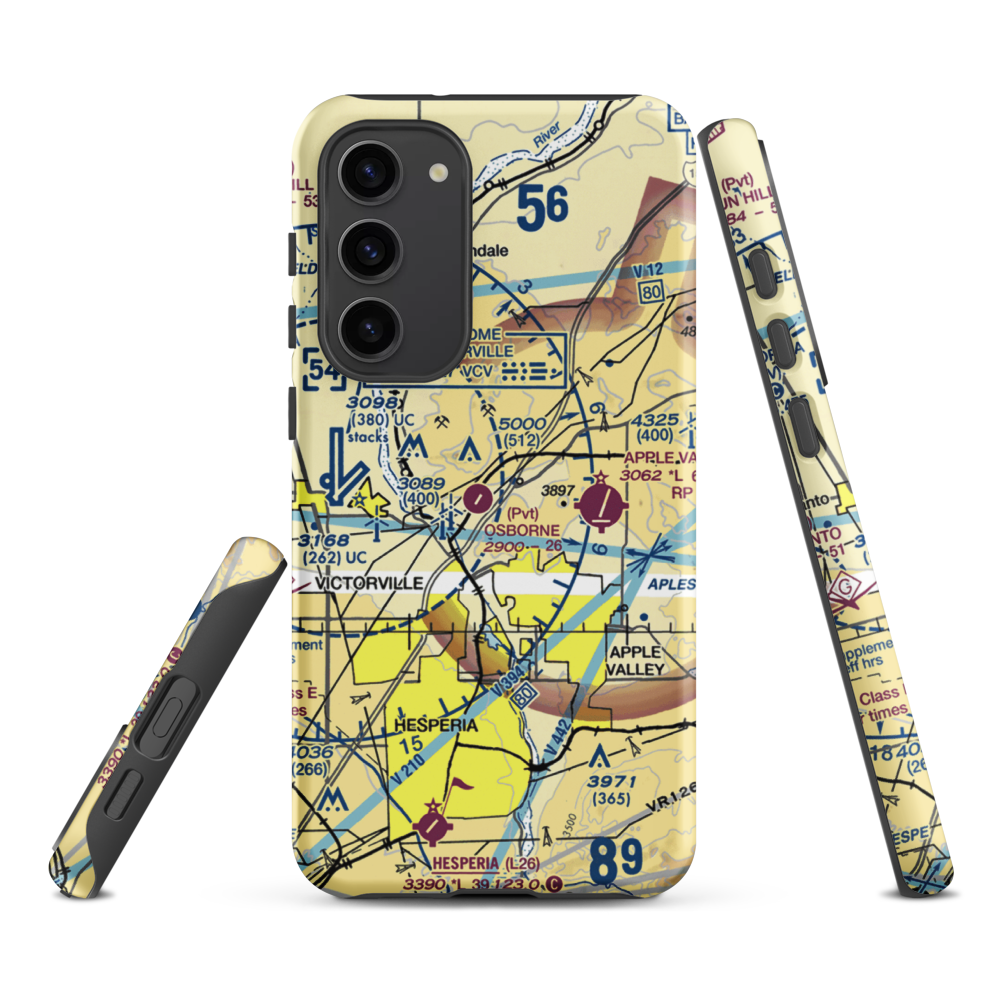 Osborne Airport (8CA0) VFR Sectional Samsung Phone Case Samsung Galaxy S23 Plus model shown